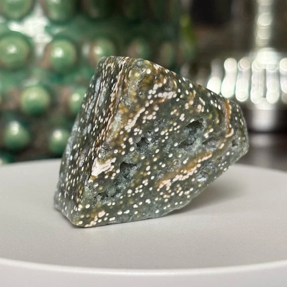 (Orbicular) Ocean Jasper Crystal Freeform OBJ - Picture 16 of 17